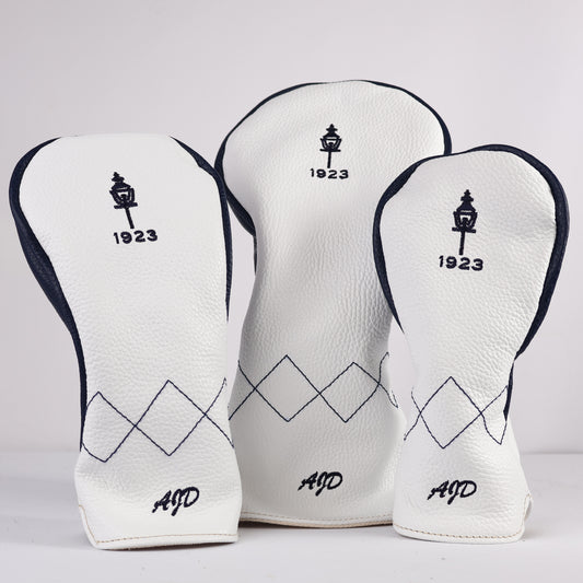Triptych Headcover Set: Navy + Pure White