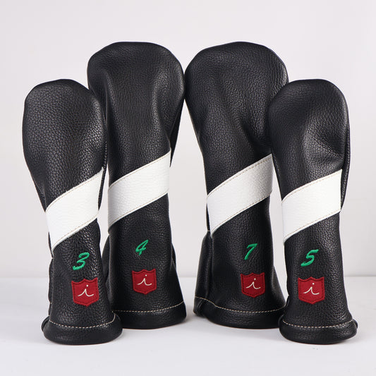Headcover Set: Pitch Black + Pure White