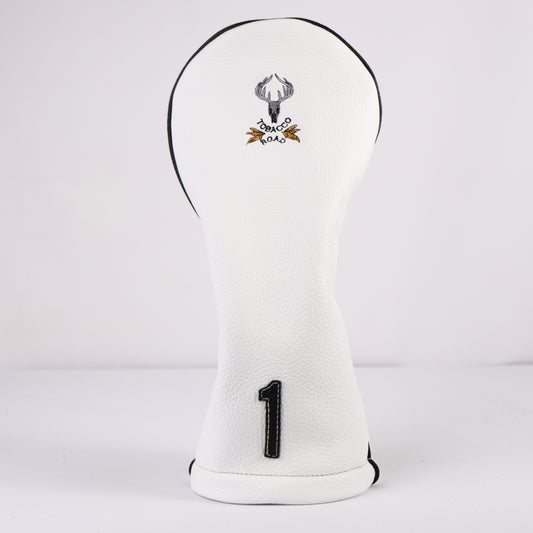 Driver Headcover: Pure White + Pitch Black