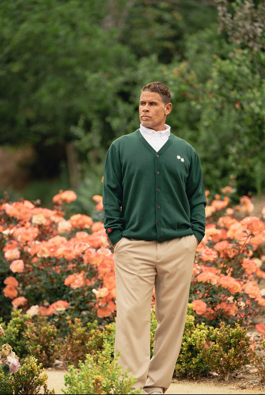 Clubhouse Cardigan: Masters Green