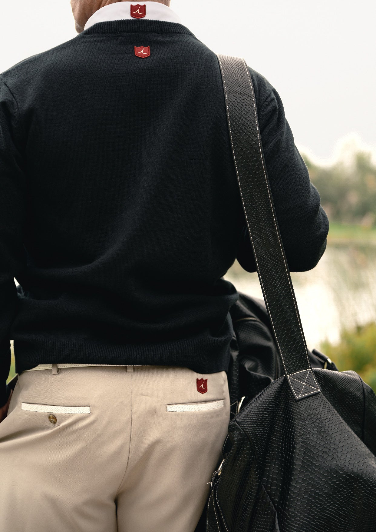 Custom Tour Short: Stone + White Croc