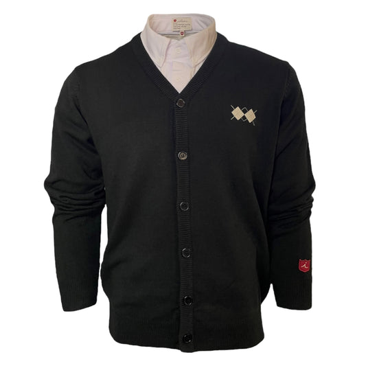 Clubhouse Cardigan: Pitch Black