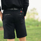 Custom Tour Short: Black + Black Croc