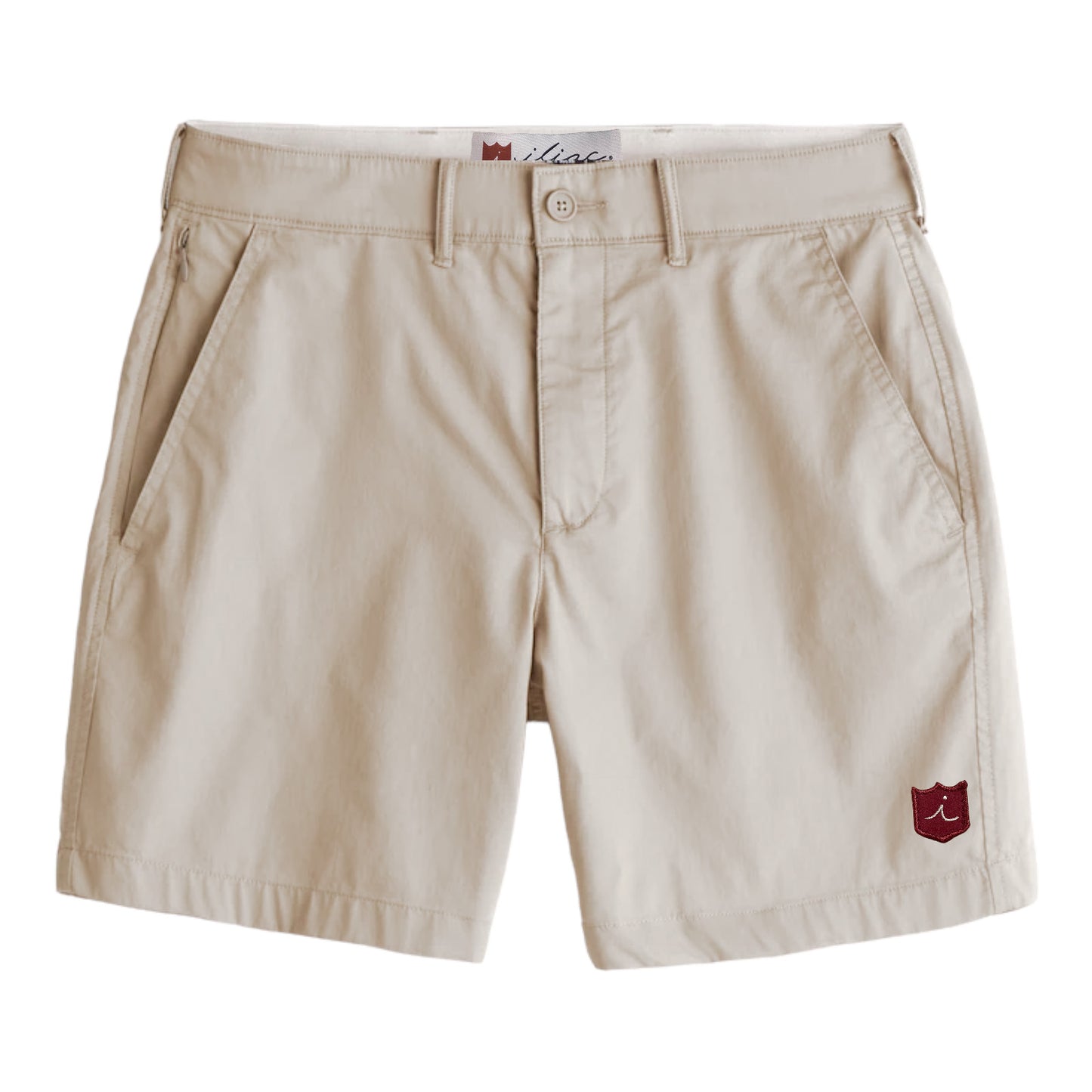 Custom Tour Short: Stone + White Croc