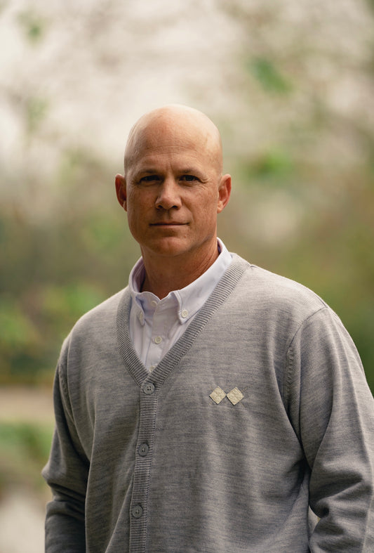 Clubhouse Cardigan: Steel Gray
