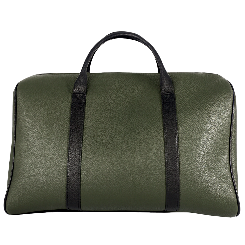 Milano Duffel Bag: Olive + Pitch Black