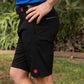 Custom Tour Short: Black + Black Croc